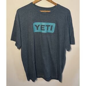 YETI Cotton Blend Short-Sleeved Gray T-shirt 2XL